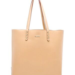 Rebecca Minkoff Tan Leather Tote with Stud Accents